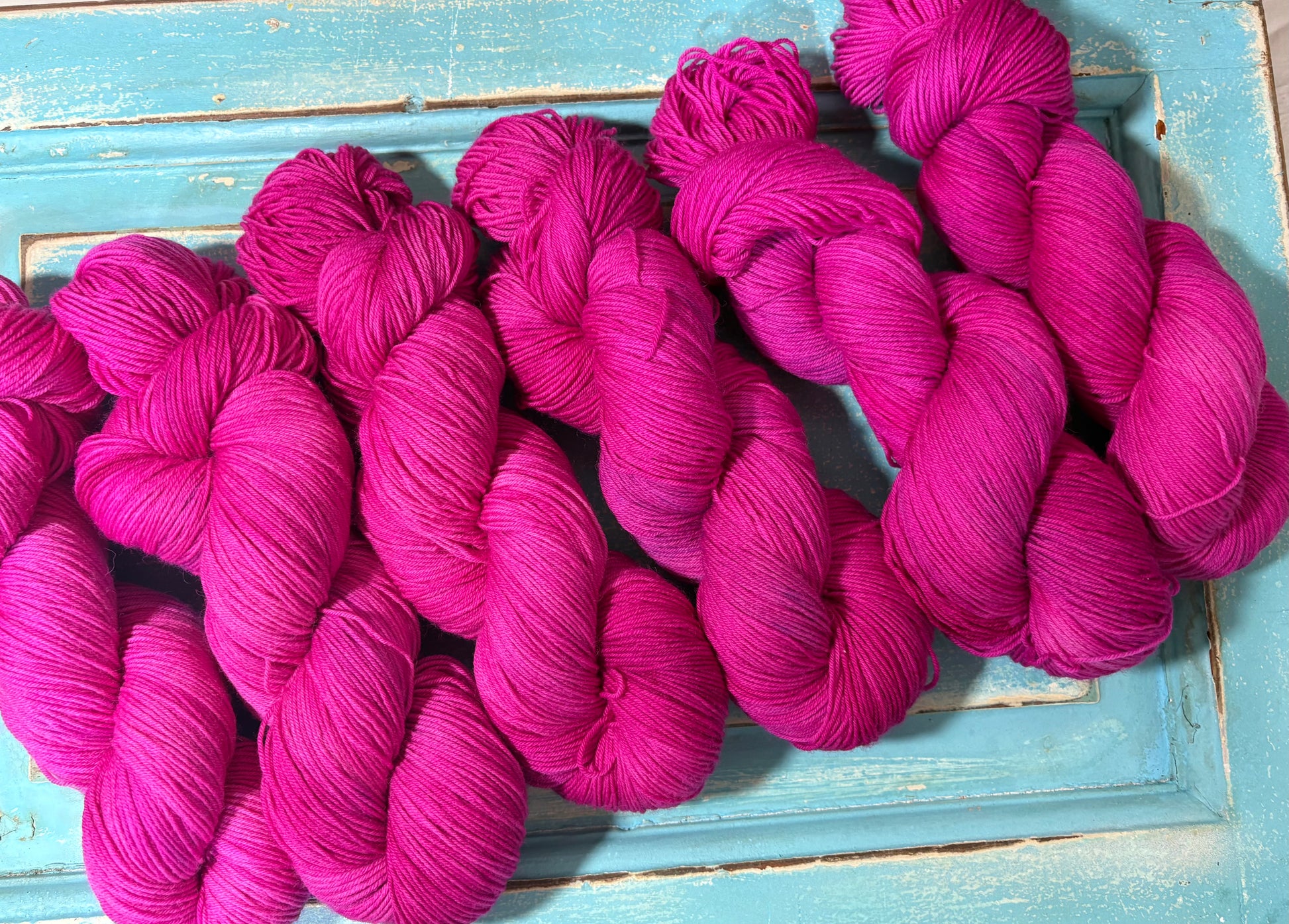 Discover Frosted Rose — a hand-dyed tonal yarn by The Curious Skein. Small batch, luxury merino nylon fingering weight yarn for knitting and crochet.